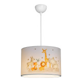 Ndriçues tavani për fëmijë Tots pakoworld led E27 shumëngjyrësh PVC D30x20cm