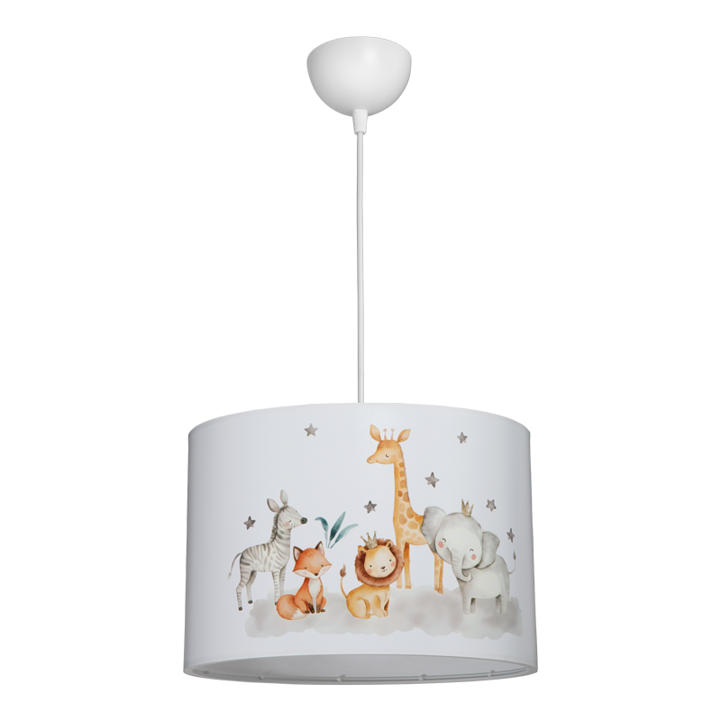 Ndriçues tavani për fëmijë Tots pakoworld led E27 shumëngjyrësh PVC D30x20cm