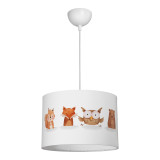 Ndriçues tavani për fëmijë Wooda pakoworld led E27 PVC shumëngjyrësh D30x20cm