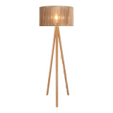 Llamba dyshemeje Karnia pakoworld E27 MDF në nuancë natyrale Φ45x155cm