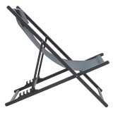 Chaise longue profesionale Corte pakoworld ah alumini tekstil antracit