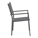 Karrige e palosshme Moly pakoworld alumin-textilene antracit 61x56.5x87.5cm