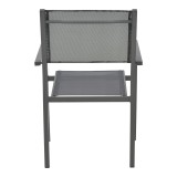Karrige e palosshme Moly pakoworld alumin-textilene antracit 61x56.5x87.5cm