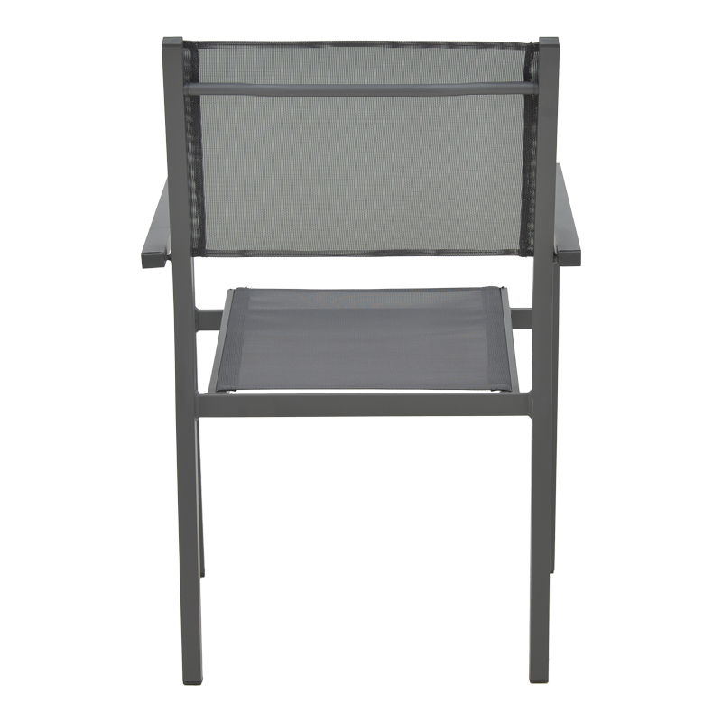 Karrige e palosshme Moly pakoworld alumin-textilene antracit 61x56.5x87.5cm