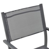Karrige e palosshme Moly pakoworld alumin-textilene antracit 61x56.5x87.5cm