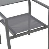 Karrige e palosshme Moly pakoworld alumin-textilene antracit 61x56.5x87.5cm
