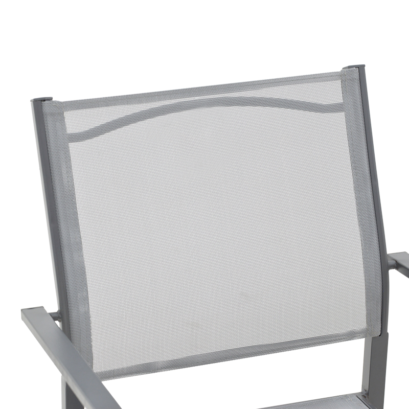 Fotel Confidence pakoworld metal antracit dhe tekstil gri 54x54x86cm