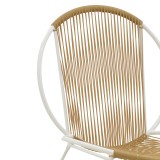 Karrige Dapper pakoworld metal e bardhë-pe natyrale 64.5x71x92.5cm
