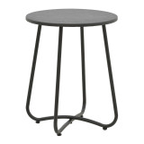 Tavolinë Bramwell pakoworld metal gri e errët D40x50cm
