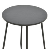 Tavolinë Bramwell pakoworld metal gri e errët D40x50cm