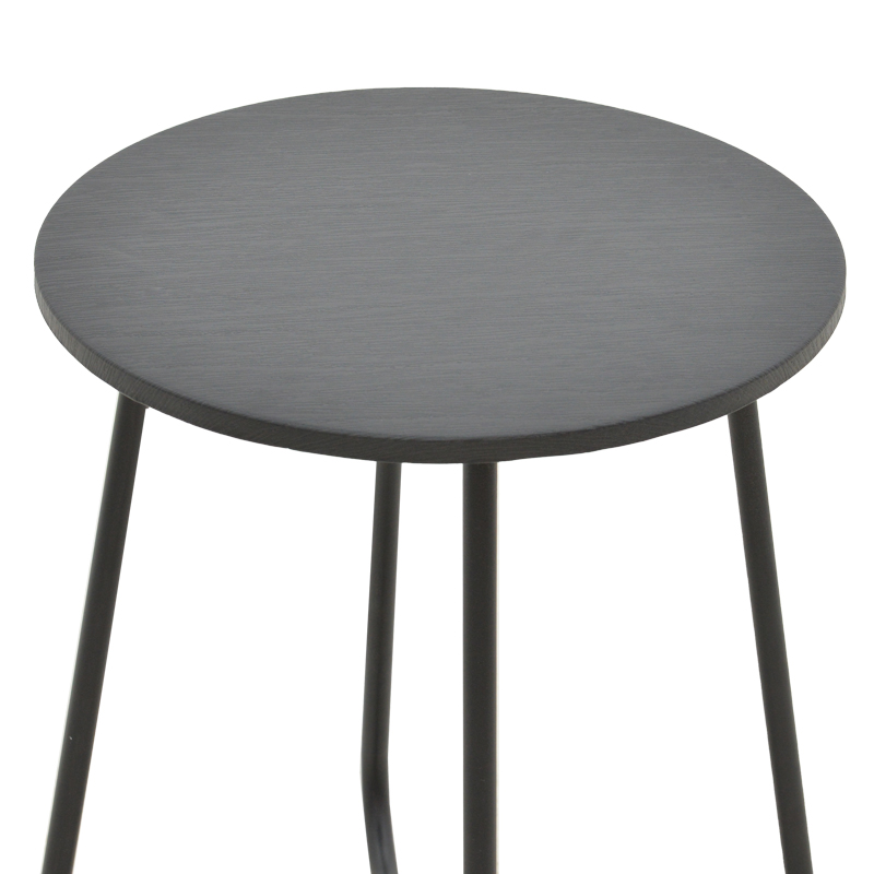 Tavolinë Bramwell pakoworld metal gri e errët D40x50cm