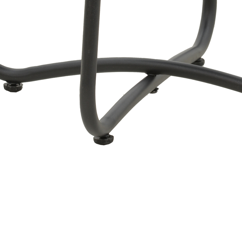 Tavolinë Bramwell pakoworld metal gri e errët D40x50cm