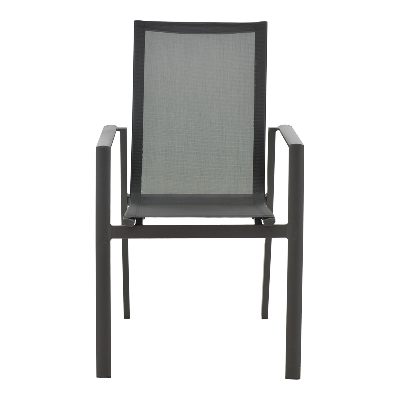 Fotel kopshti Dashiell pakoworld metal i zi textilene i zi 57x71x93cm