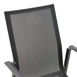 Fotel kopshti Dashiell pakoworld metal i zi textilene i zi 57x71x93cm