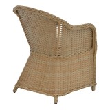 Fotel kopshti Hadrian pakoworld rrushk kafe-tekstil bezhë 57x70x85cm