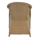 Fotel kopshti Hadrian pakoworld rrushk kafe-tekstil bezhë 57x70x85cm