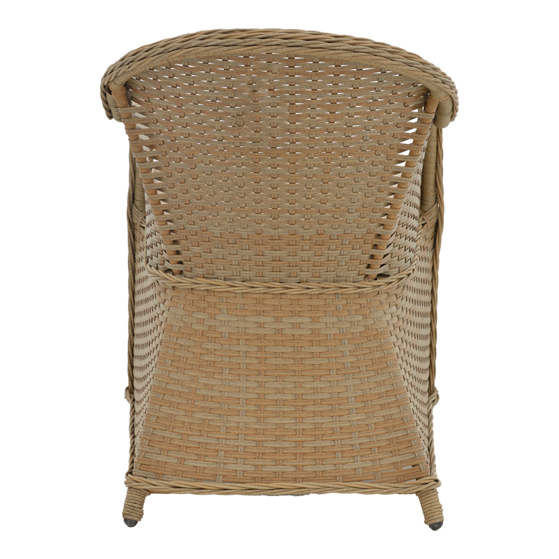 Fotel kopshti Hadrian pakoworld rrushk kafe-tekstil bezhë 57x70x85cm