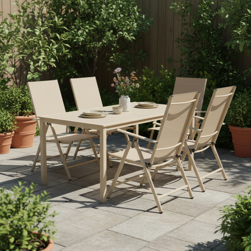 Fotel Candor pakoworld metal shampanjë dhe tekstil 51.5x63.5x107cm