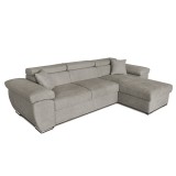 Divan-shtrat këndi i kthyeshëm Comy pakoworld beixh-gri 286x160x75-90cm