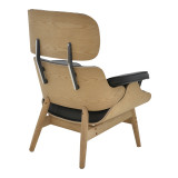 Fotel relaksi Mirto pakoworld dru masiv arre-PU i zi 80x80x96.5cm
