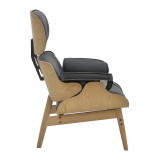 Fotel relaksi Mirto pakoworld dru masiv arre-PU i zi 80x80x96.5cm