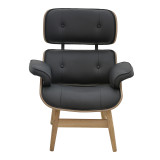 Fotel relaksi Mirto pakoworld dru masiv arre-PU i zi 80x80x96.5cm