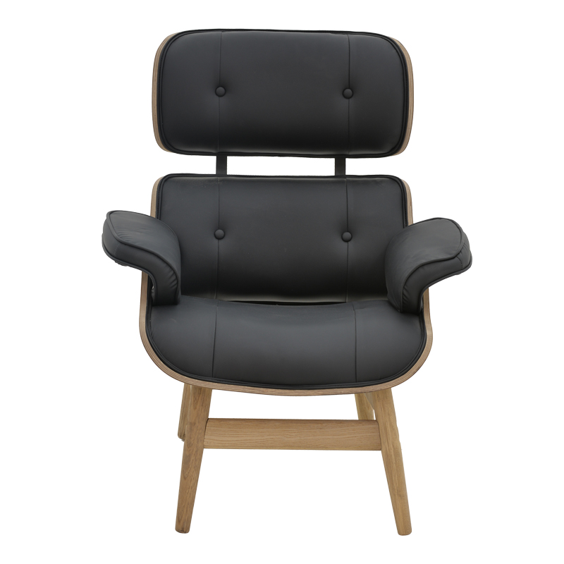Fotel relaksi Mirto pakoworld dru masiv arre-PU i zi 80x80x96.5cm