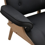 Fotel relaksi Mirto pakoworld dru masiv arre-PU i zi 80x80x96.5cm