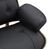 Fotel relaksi Mirto pakoworld dru masiv arre-PU i zi 80x80x96.5cm