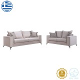 Set dhome ndenjeje Verona 2 copë 2-3 vendësh krem mak01 - jastëkë moka mak03