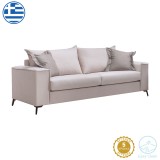 Divan 3 vendesh Verona krem - jastëkë moka 225x93x100cm
