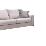 Divan 3 vendesh Verona krem - jastëkë moka 225x93x100cm