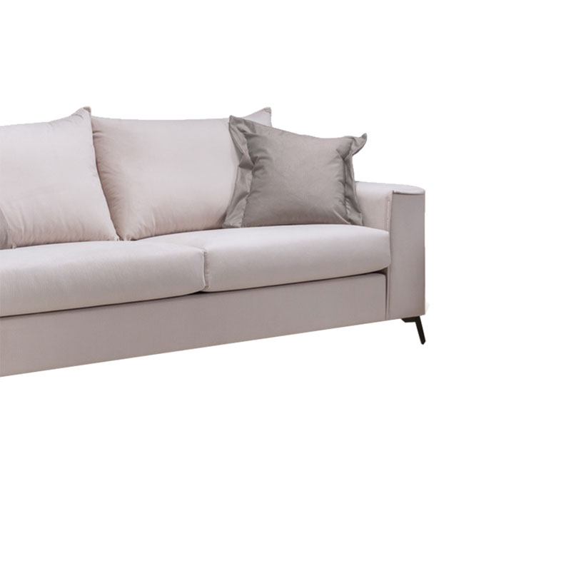 Divan 3 vendesh Verona krem - jastëkë moka 225x93x100cm