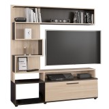 Njësi TV Jasper pakoworld ngjyrë wenge-natyrale 151.5x37.5x169.5cm