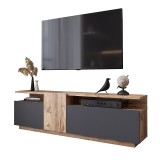 Mbajtëse TV Elana pakoworld SONOMA-antracit 150x29.5x46.3cm
