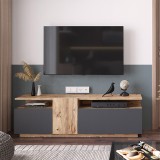 Mbajtëse TV Elana pakoworld SONOMA-antracit 150x29.5x46.3cm