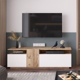 Stendë TV Elana pakoworld sonoma-e bardhë 150x29.5x46.3cm
