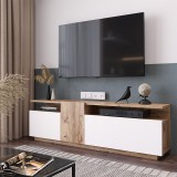 Stendë TV Elana pakoworld sonoma-e bardhë 150x29.5x46.3cm