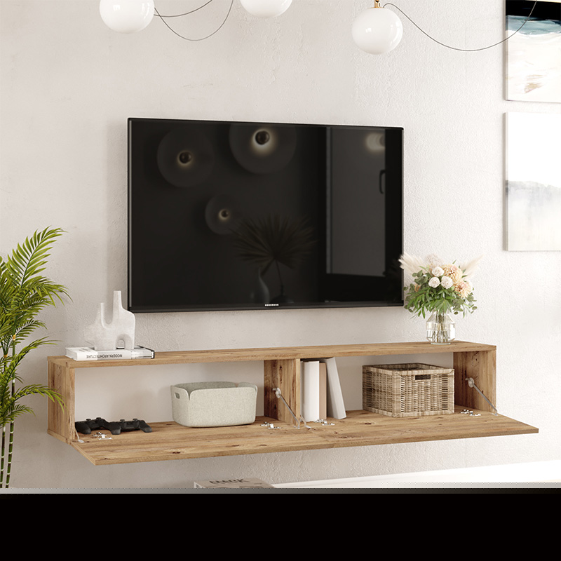 Njësi TV muri Dello pakoworld ngjyrë SONOMA 180x31.6x29.6cm