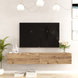 Njësi TV muri Dello pakoworld ngjyrë SONOMA 180x31.6x29.6cm