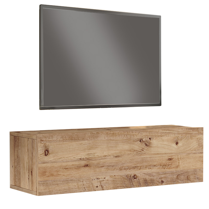 Njësi TV muri Serit pakoworld ngjyrë SONOMA 100x31.6x29.6cm