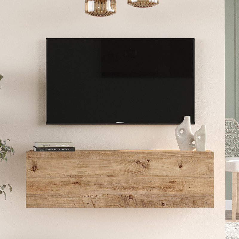 Njësi TV muri Serit pakoworld ngjyrë SONOMA 100x31.6x29.6cm