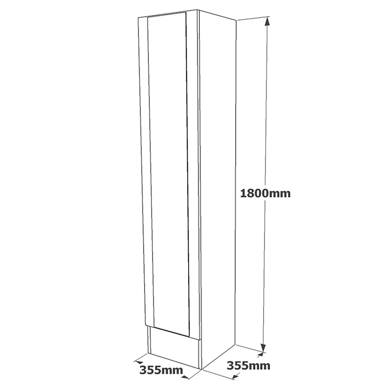 Kolonë Xara pakoworld lis 35.5x35.5x180cm