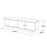 Kabinet TV Zoeva pakoworld wenge 140x.35x38.2cm