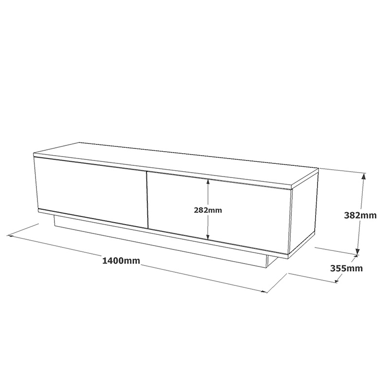 Kabinet TV Zoeva pakoworld wenge 140x.35x38.2cm