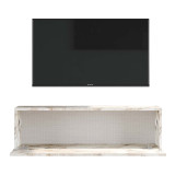 Njësi TV Serit pakoworld melamine mermeri fildish 100x31.5x29.6cm