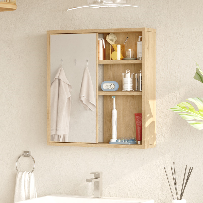 Dollap banjoje Bagno me pasqyrë pakoworld lis 60x14.5x63.6cm
