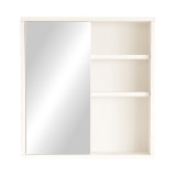 Kabinet banjoje Bagno pakoworld me pasqyrë në nuancë të bardhë 60x14.5x63.6cm