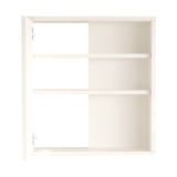 Kabinet banjoje Bagno pakoworld me pasqyrë në nuancë të bardhë 60x14.5x63.6cm