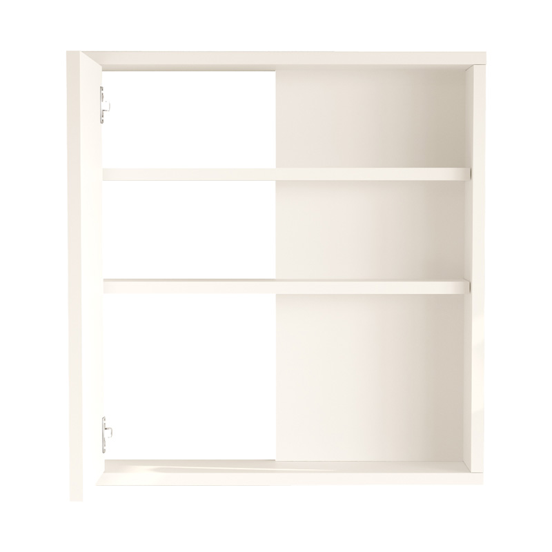 Kabinet banjoje Bagno pakoworld me pasqyrë në nuancë të bardhë 60x14.5x63.6cm
